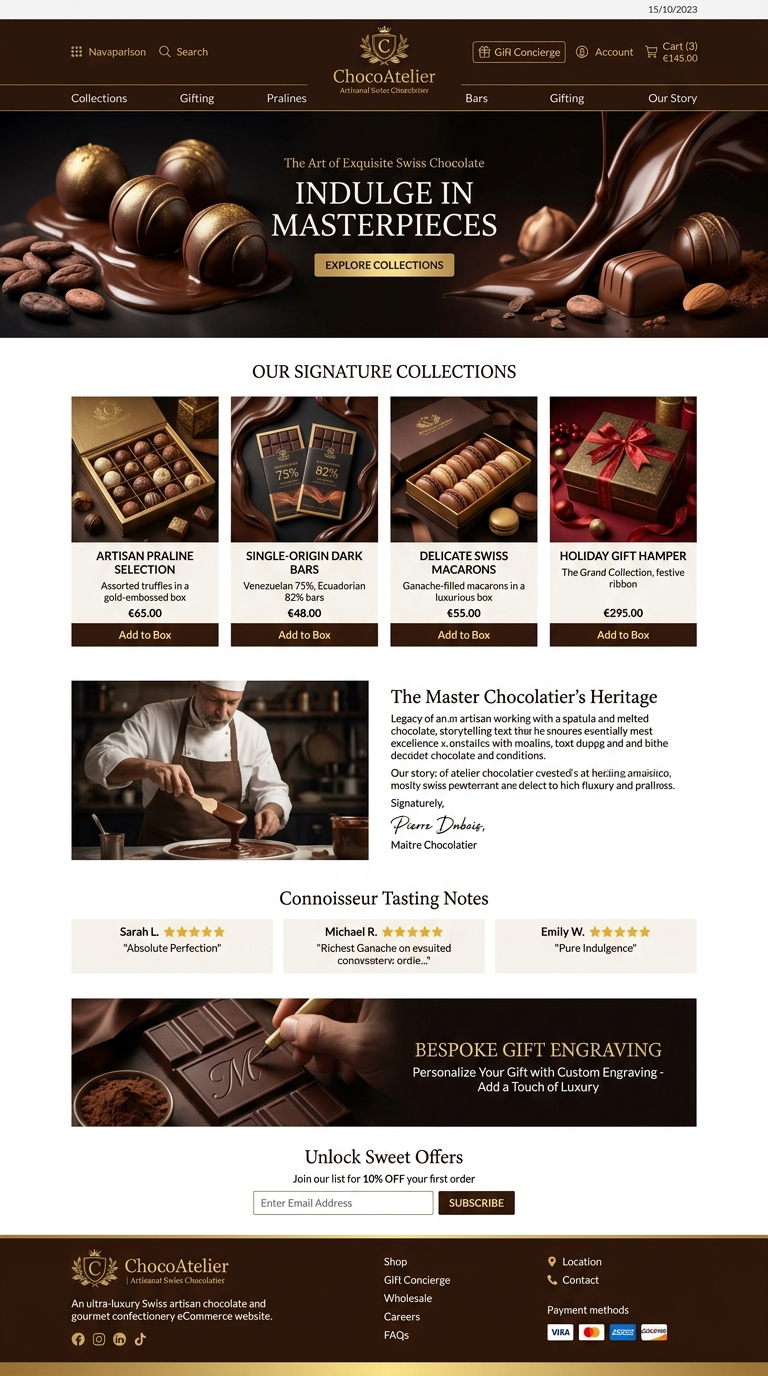 ChocoAtelier - Swiss Chocolates & Artisan Confections